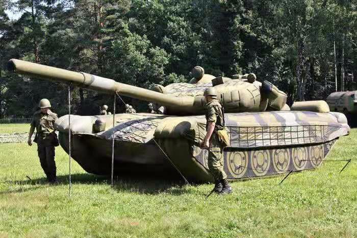 围场部队充气坦克